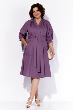 Платье летнее с запахом приталенного кроя и карманами Anna Majewska 1539F - фото 1