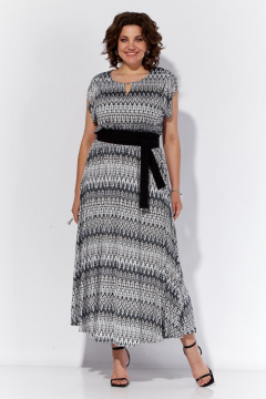 Платье макси в мультиколоре без рукавов на лето Anna Majewska 1874Z - фото 1