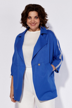 Жакет демисезонный прямого кроя с металлическими молниями Anna Majewska A198B - фото 2