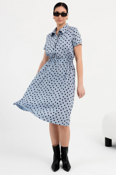 Летнее платье из вискозы с поясом и коротким рукавом LADO 6174/2-9 - фото 3