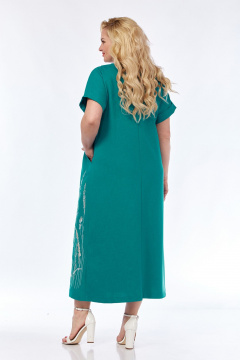 Свободное платье с разрезом и декоративной планкой Jurimex 3134 - фото 3