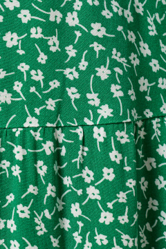 Платье из вискозы А-силуэта с пуговичной застежкой Панда 139983w зеленый - фото 4