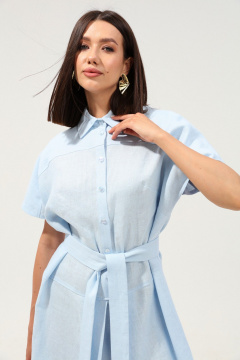 Платье LM ВИ3067 небесно-голубой - фото 5