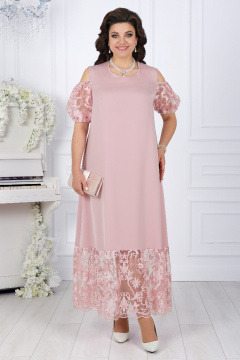 Платье Ninele 7448 пудра - фото 4