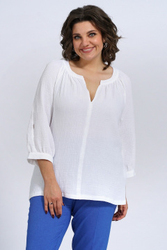 Блуза Пинск-Стиль 3133 белый - фото 4