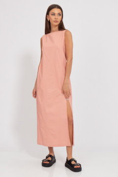Платье удлиненное из льна с боковым разрезом Kivviwear 3077.41 - фото 5