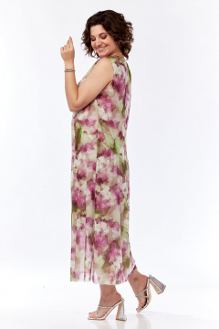 Летнее платье А-силуэта из принтованной сетки Jurimex 3144 - фото 2