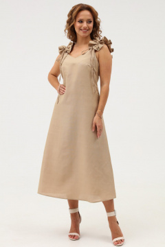 Летнее платье-сарафан с бретелями и разрезом Angelina & Сo 1102 - фото 5