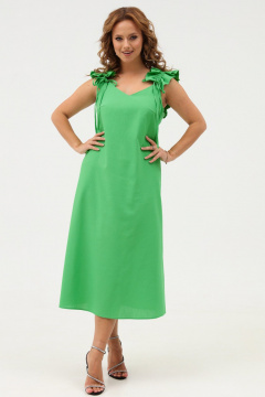 Летнее платье-сарафан с бретелями и рюшей Angelina & Сo 1105 - фото 2