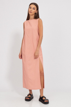 Льняной костюм блуза и платье с разрезом Kivviwear 407313077.01 - фото 2