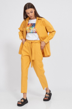 Летняя рубашка свободного кроя с манжетами Kivviwear 4100.29 - фото 4