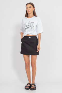 Джинсовая мини-юбка Тиффани, стильная летняя Kivviwear 4194.02 - фото 5