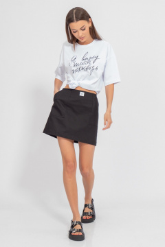 Джинсовая мини-юбка Тиффани, стильная летняя Kivviwear 4194.02 - фото 1