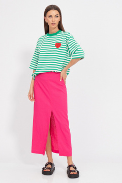 Льняная юбка-карандаш с разрезом по переду Kivviwear 4202.02 - фото 2