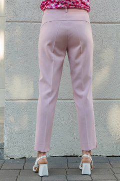 Розовые брюки с стрелками зауженные по низу и поясом LADO 340/1-16 - фото 5