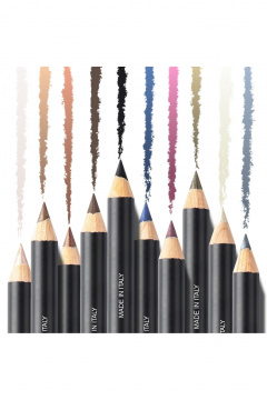 Карандаш для глаз с витамином Е, 10 оттенков, матовые и металлик Relouis EYE_PENCIL_WITH_VITAMIN_E тон:01 black - фото 4