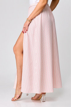 Макси юбка с боковым разрезом и асимметрией Zlata 4436 розовый - фото 4
