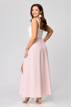 Макси юбка с боковым разрезом и асимметрией Zlata 4436 розовый - фото 3