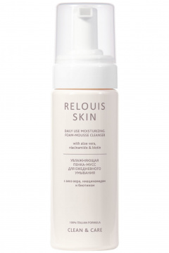 Пенка для умывания с алоэ вера, 150 мл, мягкое очищение Relouis SKIN CLEAN & CARE DAILY USE MOISTURISING FOAM-MOUSSE CLEANSER - фото 1