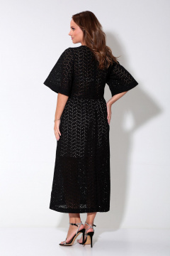 Платье приталенное из хлопка с карманами и молнией Liona Style 906 - фото 3