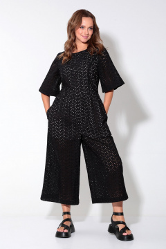 Комбинезон летний полуприлегающий с коротким рукавом и карманами Liona Style 907 - фото 2