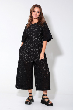 Комбинезон летний полуприлегающий с коротким рукавом и карманами Liona Style 907 - фото 1