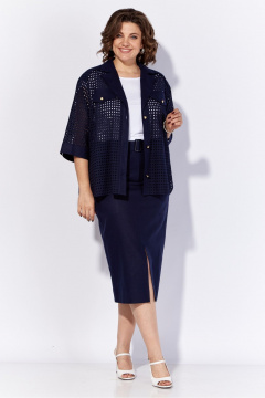 Костюм из смесовой ткани с жакетом и юбкой Anna Majewska 1542 - фото 1