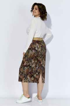 Юбка зауженная с разрезами и поясом со шлевками Anna Majewska А119 - фото 3