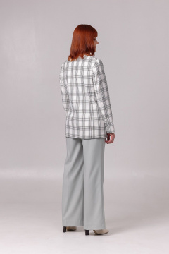 Жакет полуприлегающего силуета с карманами и застежкой Соджи 583 белый - фото 5