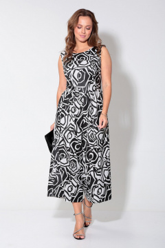 Комбинезон черный летний стильный с карманами Liona Style 904 черный - фото 4