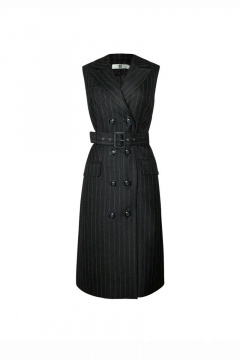 Платье сарафан деловой из костюмно-плательной ткани AG Green G400/1 - фото 1