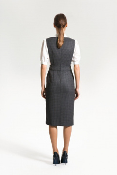 Деловой сарафан из текстиля без указанных деталей AG Green G402/1 - фото 2