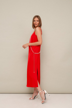 Платье-комбинация с разрезами леопардовое летнее PUR PUR 11-098/3 - фото 2