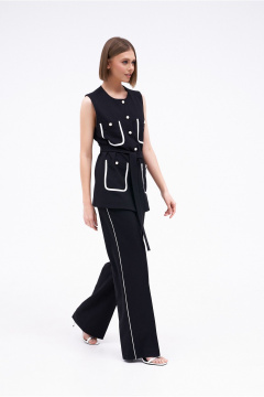 Брюки и жилет из вискозы и льна летний комплект PUR PUR 11-294/1 - фото 4