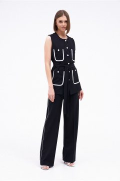 Брюки и жилет из вискозы и льна летний комплект PUR PUR 11-294/1 - фото 2