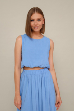 Летний комплект блуза и юбка А-образный силуэт PUR PUR 11-301/1 - фото 3