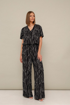 Летний комплект блуза и брюки прямой крой с разрезами PUR PUR 11-303 - фото 3