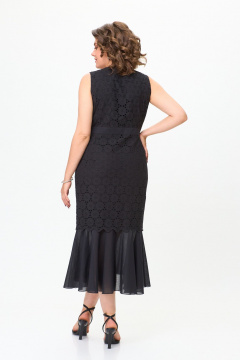 Платье ANASTASIA MAK 1194 черный - фото 5