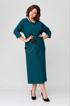 Платье Runella 1637 изумруд - фото 3