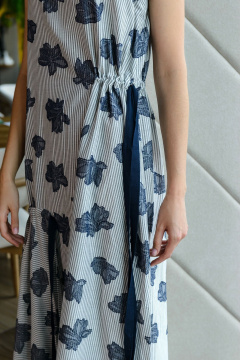 Летний дизайнерский сарафан свободного кроя из смесового полотна Noche mio 1.226 BETTI - фото 4