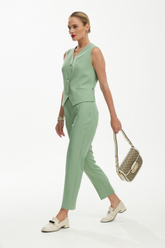 Брюки, жилет Твой имидж 1889 оливковый - фото 5