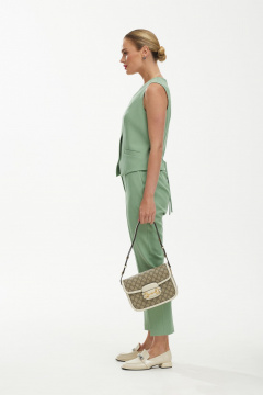 Брюки, жилет Твой имидж 1889 оливковый - фото 4