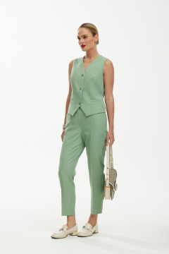 Брюки, жилет Твой имидж 1889 оливковый - фото 3