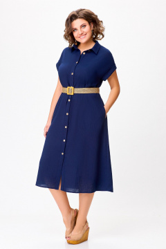 Платье Swallow 747.1 темно-синий - фото 5