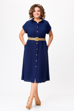 Платье Swallow 747.1 темно-синий - фото 4