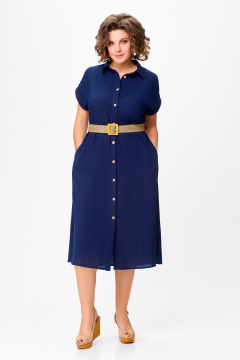 Платье Swallow 747.1 темно-синий - фото 3