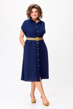 Платье Swallow 747.1 темно-синий - фото 2