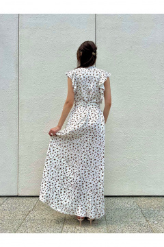 Макси платье из вискозы с поясом и запахом i3i Fashion 111 - фото 2