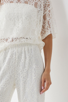 Комплект три предмета из кружевного текстиля для лета N.O.W. 1446 - фото 4