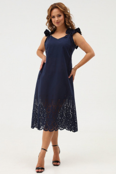 Легкое хлопковое платье-сарафан на завязках с рельефами Angelina & Сo 1111 - фото 1